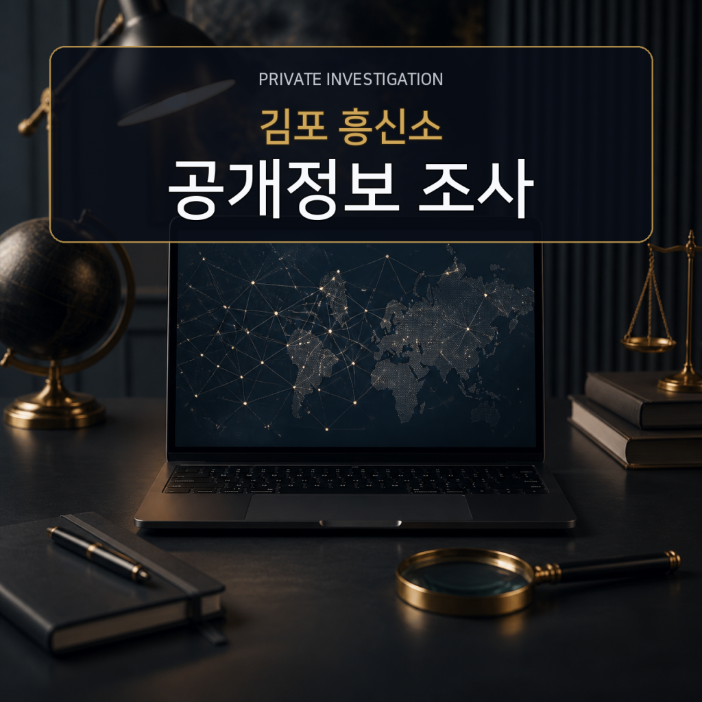김포 디지털 공개정보 조사 전문 흥신소