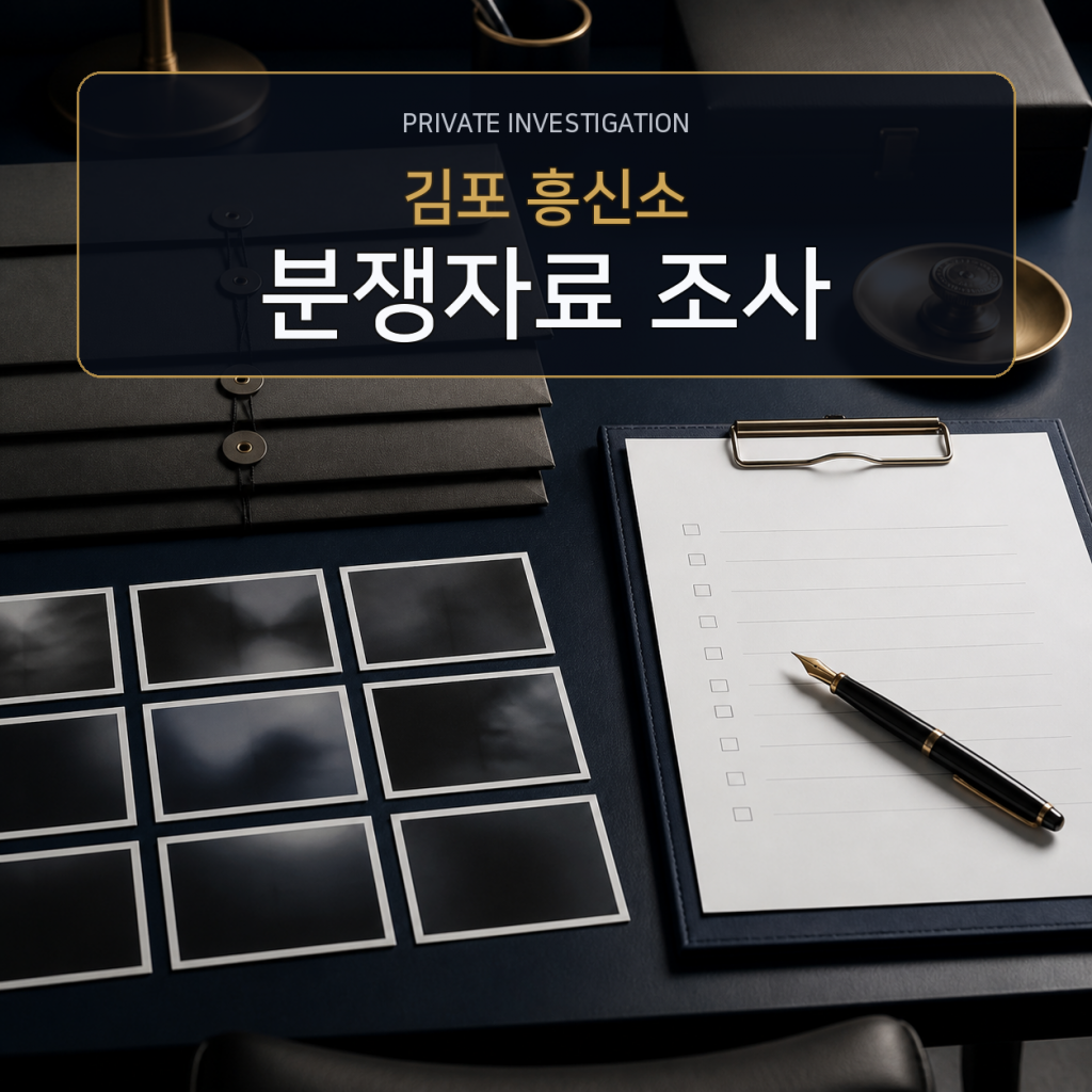 김포 분쟁자료 조사 전문 흥신소